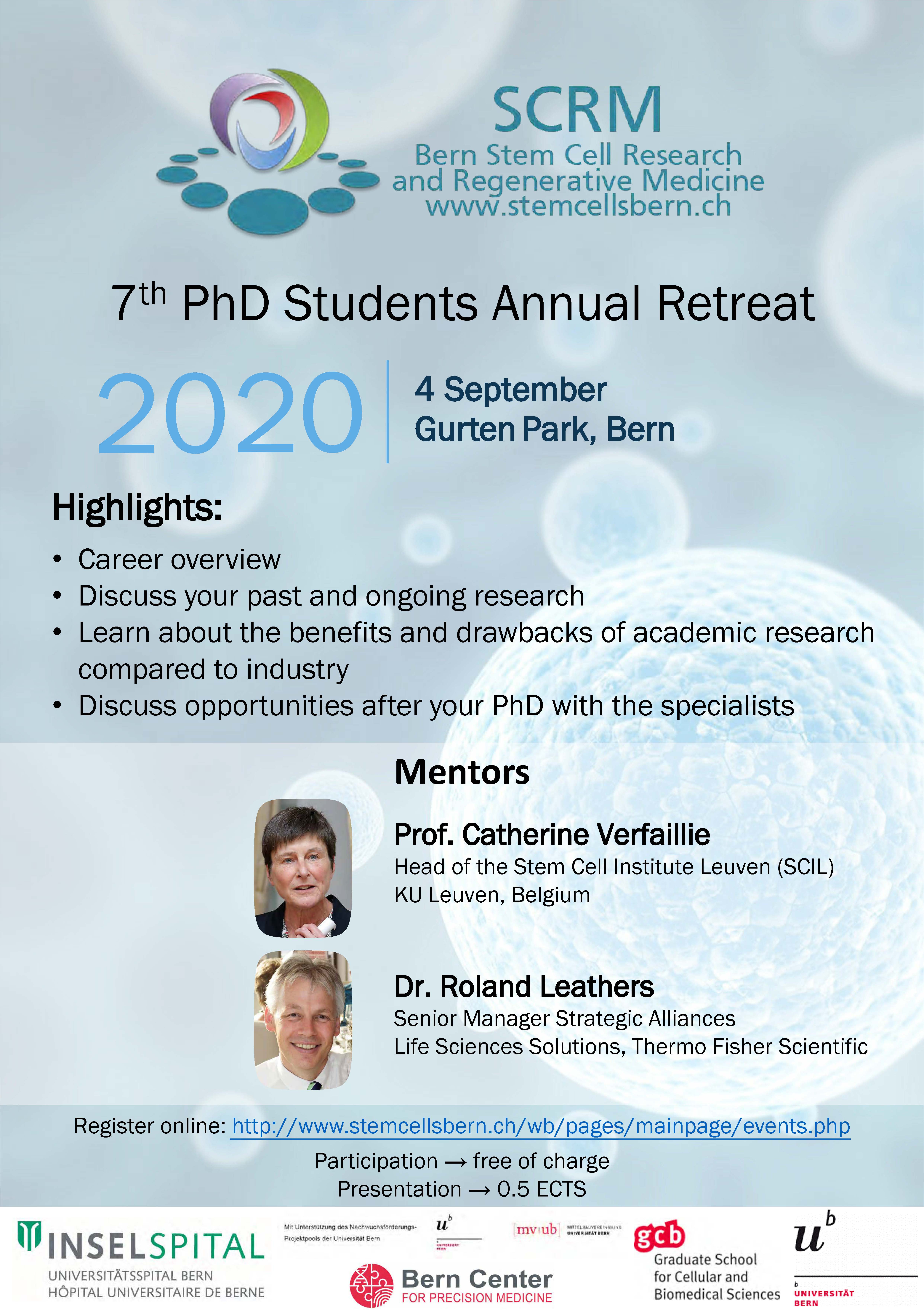 SCRM PhD Students Retreat Flyer 2020