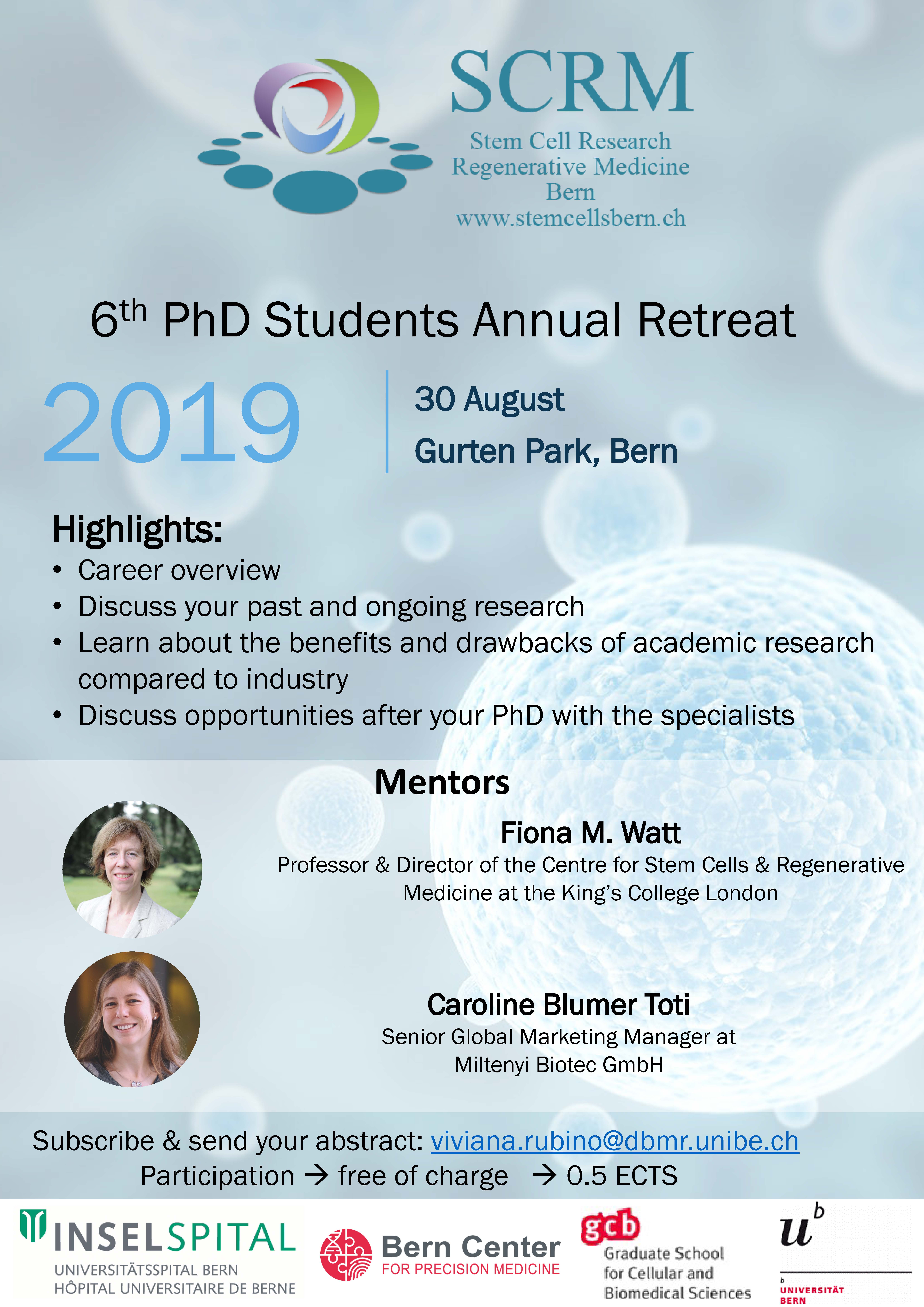 SCRM PhD Students Retreat Flyer 2019
